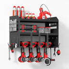 Hipidian Power Tool Organizer Wall Mount: Heavy Duty Storage Organization Stand Cordless -3 Layers Large Garage Organizer wit