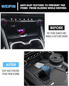 for 4PCS Double Layer Center Console Armrest Organizer&Cup Holder Insert&Wireless Mat Compatible with 2024-2026 Chevy Traverse