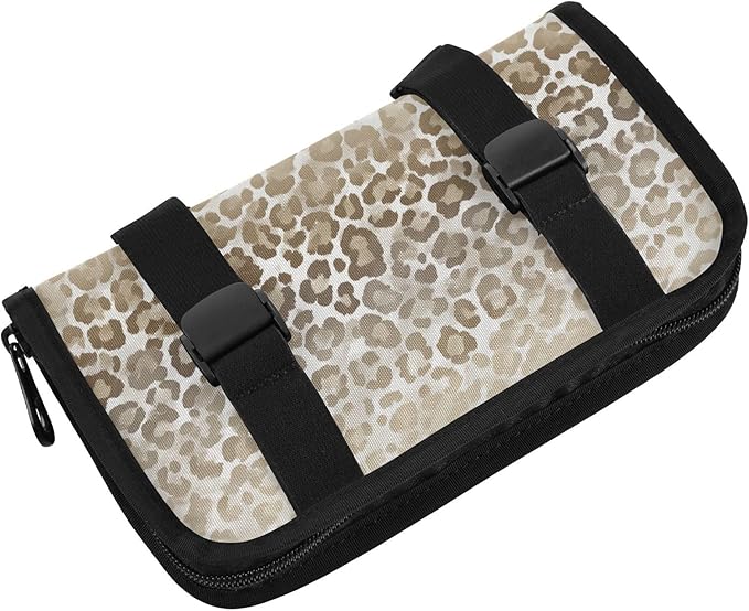Car Tissue Holder Car Visor Organizer Tissue Box Holder for Car Sun Visor Organizer with Car Vehicle Accessories Essentials Interior for Women Men Brown and Beige Leopard Print