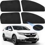 ZATOOTO Car Window Shades for Honda CR-V 2017-2022, Custom Fit Suede Car Window Covers for 100% UV & Privacy Protection, Heat Insulation, 4 Packs Side Window Sun Shade for Family Travel, Baby, Pets