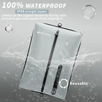 Vacuum Bag for Travel, Professional IPX8 Waterproof Reusable Vacuum Compression Bags for Travel Suitcases, Durable Space Save