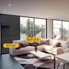 Greenfilm 20% Static Cling Window Tint for Home and Automotive Use - Easy DIY Application UV Window Tinting Film for Enhanced Privacy, UV Protection, Glare Reduction, and Heat Control (36" x 82")