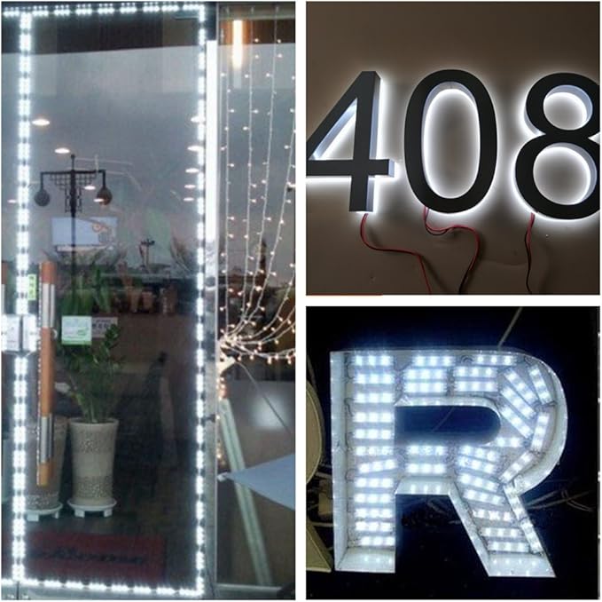 10FT Storefront Window LED Light Kit 5050 RGB Injection LED Module Light with Power Plug and 24 Key Remote Controller
