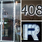 10FT Storefront Window LED Light Kit 5050 RGB Injection LED Module Light with Power Plug and 24 Key Remote Controller