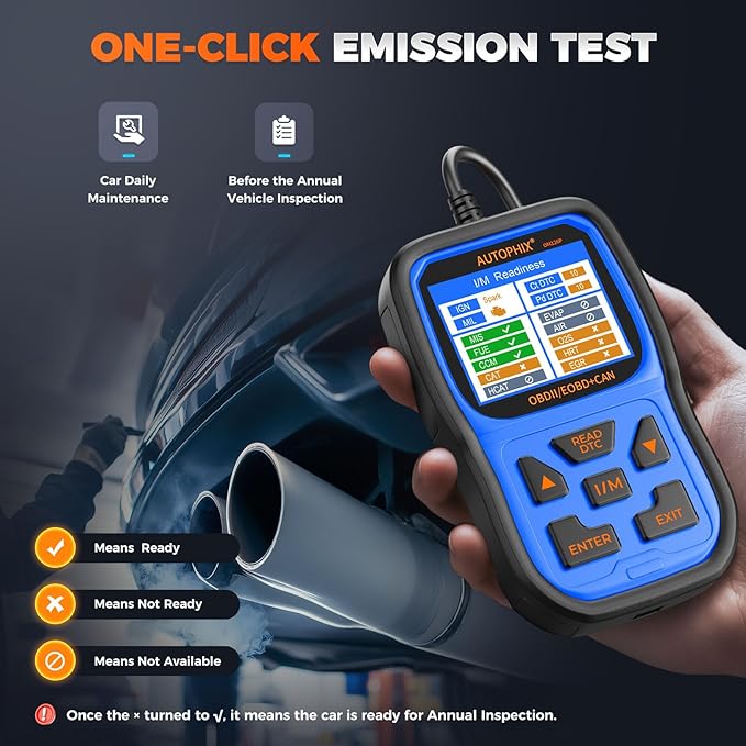 AUTOPHIX OM126P+ OBD2 Scanner, Check Engine Light Code Reader, Car Code Scanner for Automotive Diagnostic, Read & Clear Fault
