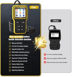 OBD2 Scanner with Upgrade Battery Tester - Diagnostic Tool for Cars That Check Engine Light & Emissions Readiness Read and