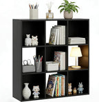 9 Cube Storage Organizer, Reversible Bookcase Shelf, Open Cube Bookshelf, Large Modern Storage for Living Room, Bedroom & Off