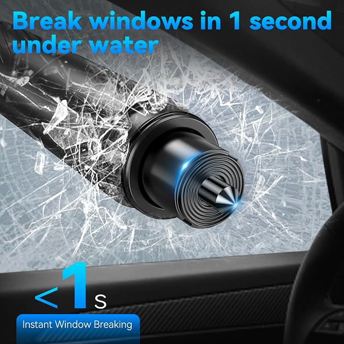 Car Window Breaker Tool - Upgraded Safe Hammer Glass Breaker, Car Hammer Seatbelt Cutter Window Breaker Emergency Escape Tool