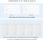 30 Pack Luggage Tags for Suitcases, Airplane Travel Essentials for Flying, International Travel Must Haves, and Luggage Acces
