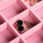 Frebeauty Extra Large Acrylic Jewelry Box for Women 5 Layers Clear Jewelry Organizer Velvet Earring Box with 5 Drawers Rings 