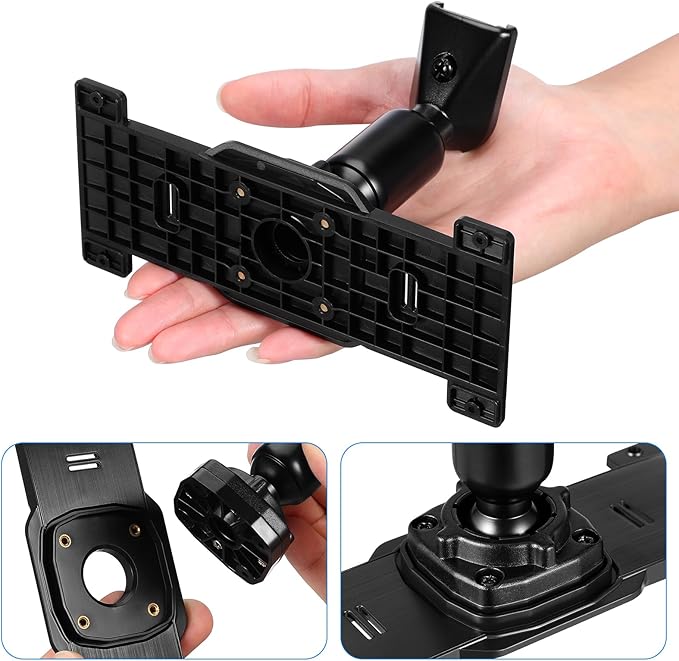 1 Set Dash Cam Mirror Mount Rear View Mirror Back Plate Panel Car Rear View Camera Mount Kit for 5.5" - 12" Rearview Mirror Dash Cams