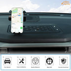 Aunginsy Center Console Dash Storage Organizer Tray Compatible with Toyota Tundra/Sequoia 2022-2026 Accessories, Dashboard Multi-Functional Phone Holder Storage Box Insert with Mobile Phone Mount