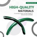 3pcs Universal Carbon Fiber Steering Wheel Cover - Anti-Slip & Segmented Design, Universal 99% Durable Steering Wheel Protect