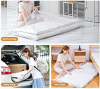 2 PCS Mattress Vacuum Bag, 86.7x39.4 inches Space Saver vacuum Storage Bags,Oversized Vacuum bags, MattressBag Vacuum Sealer 