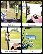 Miracase Magnetic Golf Cart, Gym Phone Holder, Strong Magnet Phone Mount Compatible with iPhone, Google Pixel Any Smartphone, Golf Cart Accessories Phone Caddy Gift for Friends