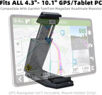 Mini Dashboard GPS Mount Holder Phone Tablet PC Navigation Holder for Garmin Nuvi Tomtom iPhone iPad Galaxy Yoga Android Fits 4.3"-10.1" GPS & Smartphone Friction Clamp Mount (Red)