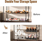Neprock Shoe Slots Organizer,Shoe Storage Organizer Shoe Rack for Closet Organization,Shoe Slots Organizer De Zapatos Shoe Ho