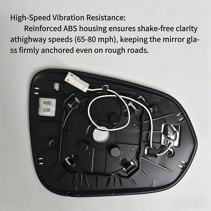 Compatible with Lexus RX350 2016-2020, NX200T 2015-2017, NX300 2018-2020 Driver Side Mirror Glass - Left Side Mirror Glass With Power Heated, Blind Spot Detection Indicator