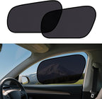 ZATOOTO Tesla Model Y Window Shades for Front Window Sun Shade Semi Transparent Static Cling | Custom Fit 2020-2024 | 95% UV & Heat Block | Privacy Protection | No Adhesive, Tool-Free Install