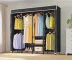 VIPEK V40C Medium Covered Clothes Rack, Freestanding Clothing Rack with Black Oxford Fabric Cover for Hanging Clothes, Adjust