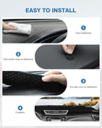 FIILINES Dash Cover for Nissan Rogue 2014-2020, Dashboard Mat Cover Rogue Accessories Sunshade Nonslip Mesh Protector No Glar