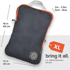 TRIPPED XL Compression Packing Cubes — 7-Piece Set for Checked Luggage | Extra-Large (15.7"×11"×4") + Large + Small + Tube + 