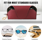 Magnetic Sunglass Holder for Car Visor, Travel Sunglasses Case with Clip for Purse, Eyeglasses Case