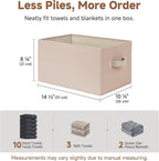 StorageWorks Closet Organizer Storage Baskets, Fabric Storage Bins for Shelves, Closet Organization and Storage Basket, Organ