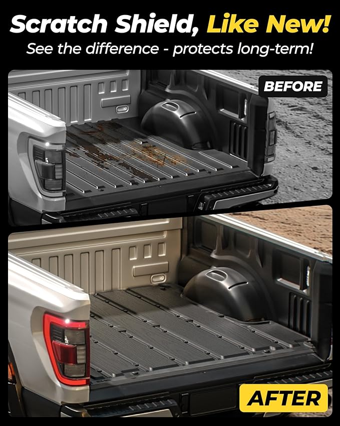 3W Trunk Bed Mat Fit for Silverado EV/GMC Sierra EV/Sierra EV Denali 2024 2025 2026 All Weather TPE Custom Fit Bed Liner for Silverado EV/GMC Sierra EV/Sierra EV Denali