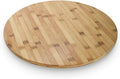 Bamboo Lazy Susan Spinning Turntable for Kitchen Storage and Table (21 inch)