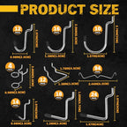 ELEAD 260 Piece Pegboard Hooks 1/8 and 1/4 inch Peg Board Organizer Accessories with Pegboard Bins for Organizing Various Too