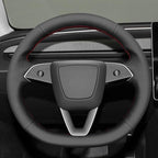 MEWANT DIY Stitching Steering Wheel Cover Wrap for Tesla Model 3 Highland 2023-2025/Model Y 2025 Highland for Tesla Model 3/Model Y Accessories
