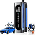 AUTOONE Tire Inflator Portable Air Compressor, 150PSI Air Pump for Car Tires with Tire Pressure Gauge, 3X Faster One Click Smart Cordless Tire Air Pump for Car, Motorcycle, Bike, Ball and More