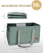 WONDAY Extra Large Utility Tote Bag - Standing Reusable Grocery Bag with Handle