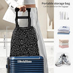 Car Trash Bag Large Hanging Can for Back of Seat, Cute Waterproof Car Garbage Bag for Vehicle, Travelling, Outdoor Cute Black Leopard Skin