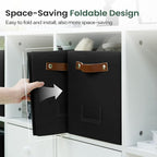 FinishingBo 6-Pack Storage Cubes with Handles & Label Holders Basket, Closet Cube Home Organizer Bins(Black, 10.5*10.5*11 inc