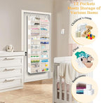 Ofiray-home Over the Door Organizer 6 Tiers, Extra Large Behind Door Storage of 12 Compartments,80 lbs Weight Capacity Hangin