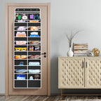 Univivi 6-Shelf Over Door Hanging Organizer Fabric Door Storage for Baby Nursery Nursery Closet Cabinet Wall Mount Hanging St
