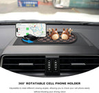 Multifunction Car Anti-Slip Mat, Anti Skid Dashboard Pad Rotatable Phone Holder w/Temporary Parking Number, Universal Auto Ce