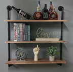 Pipe Shelves Industrial Pipe Shelving Shelves Real Wood Industrial Floating Pipe Shelves with Wood Planks 36 inch Wall Shelve