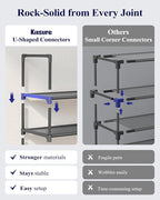 Kitsure Shoe Rack for Closet - 10-Tier Shoe Organizer with Hook Rack, Large-Capacity & Space-Saving Shoe Shelf for Entryway, 