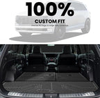 LASFIT Cargo Trunk Mat & Backrest Mats for Hyundai Palisade 2026 All Weather TPE Custom Fit Car Trunk Mats Cargo Liner & Seatback Mats Accessoires, Black