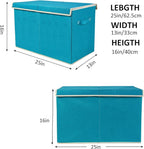 popoly Large Toy Box Chest Storage with Flip-Top Lid, Collapsible Toy Bin Storage Organizer for Boys, Kids, Girls, Toys, Play