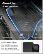 KIWI MASTER Floor Mats for 2019-2026 Nissan Altima, Custom Fit All Weather Car Mats, Heavy Duty TPE Floor Liners, Front & Rear 2 Row, Black