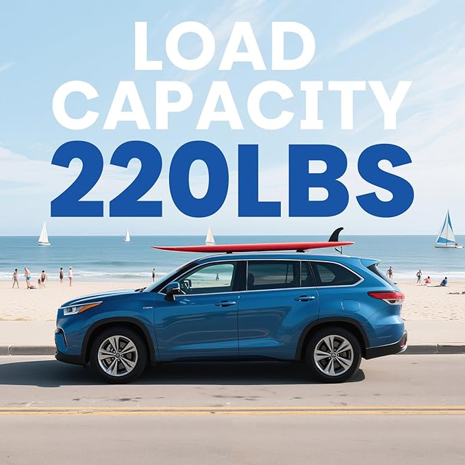 220lbs Roof Rack Cross Bars Compatible with Toyota Highlander 2014-2019 XLE Limited&SE&LE Plus&LE Accessories Aluminum Crossbars Black Lockable Rooftop Luggage Carrier Bike Basket