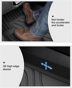 Powerty Floor Mats for Honda Accord 2023-2025 2026 (Include Hybrid) Accessories All Weather Floor Liner 3D TPE 1st & 2nd Row Floor Mat Heavy-Duty Floor Liners