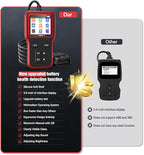 OBD2 Scanner with Upgrade Battery Tester - Diagnostic Tool for Cars that Check Engine Light & Emissions Readiness Read and