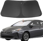 Front Windshield Sun Shade Foldable Car Front Window Sun Shade Windshield Shade Custom Fit for 2016-2022 Toyota Prius Hatchback Block UV Rays Accessories Heat Keep Cooler