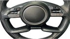 Ruihe Carbon Fiber Color Steering Wheel Cover Trim Fit for Hyundai Elantra, Santa Cruz, Tucson 2021-2025 Universal Design & Interior Accessory