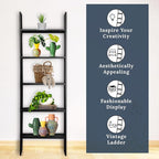 BARNWOODUSA Throw Blanket Ladder – Fully Assembled Reclaimed Wood – Rustic Decorative Ladder for Towels, Quilts, & More – Per